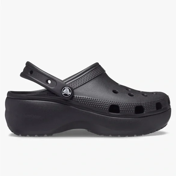 Women’s Black Platform Crocs | Size 8 | New With Tags - Picture 3 of 4